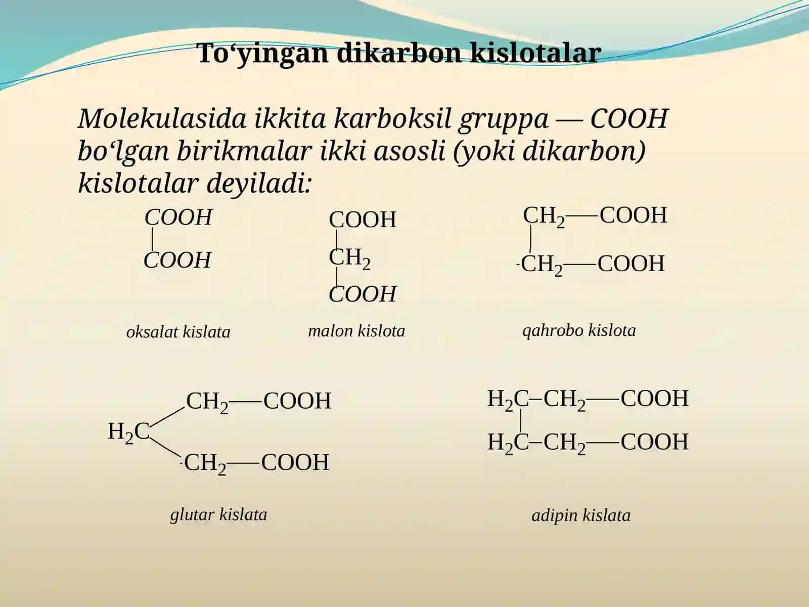 IKKI ASOSLI KARBON KISLOTALAR 3