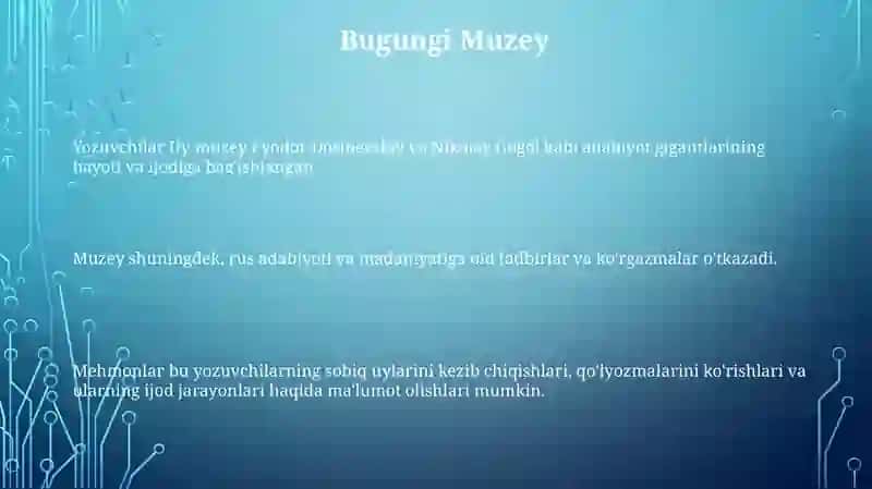 Adiblar uy muzeyi 3