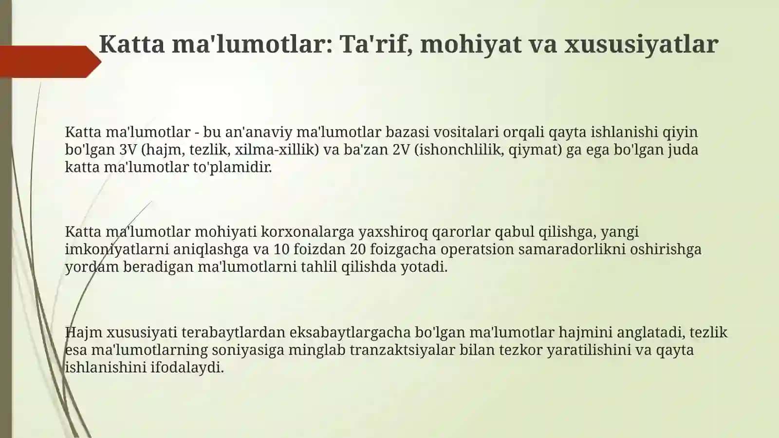 Katta ma'lumotlar 3