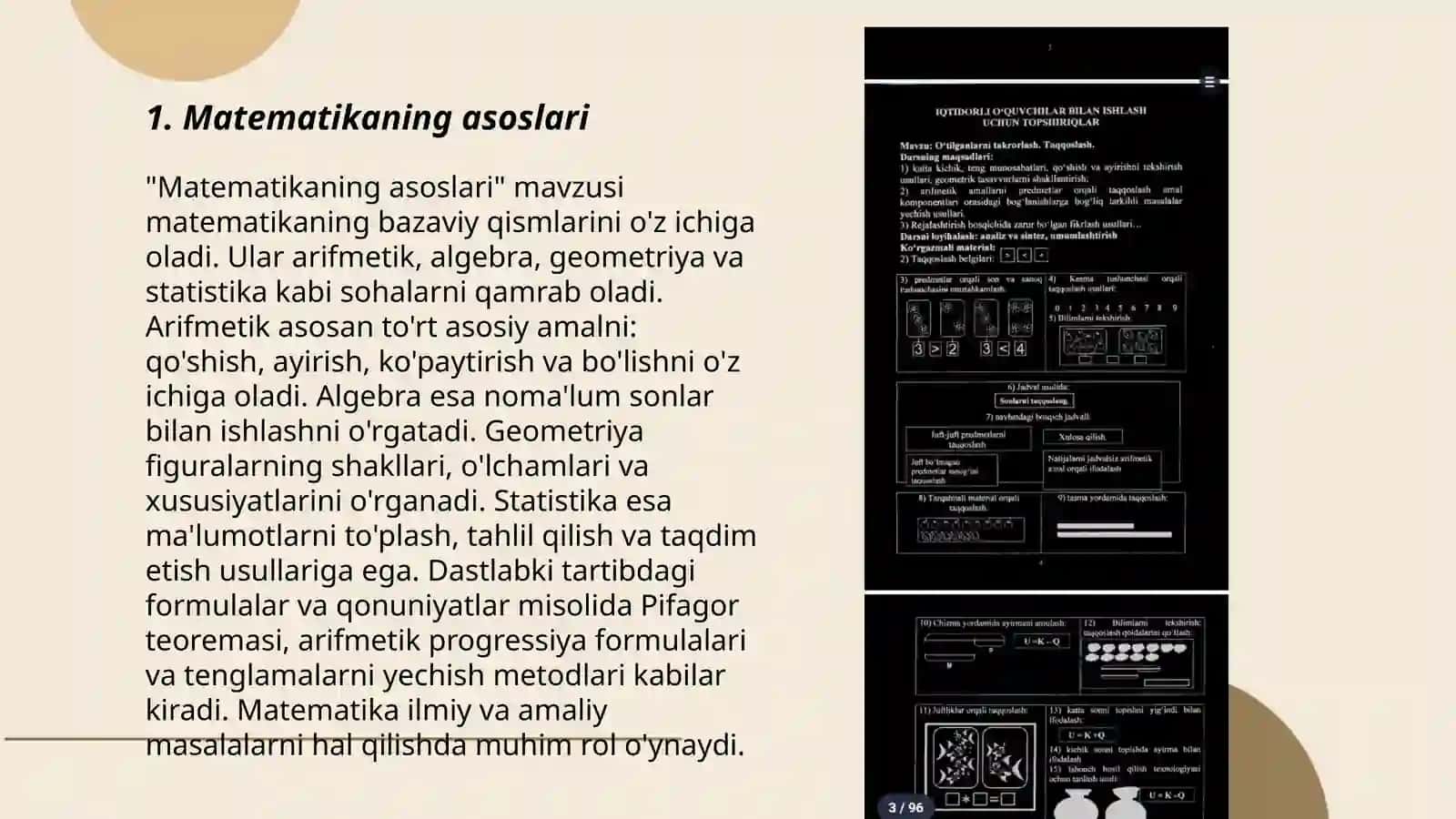 "Matematikaning asoslari" 3