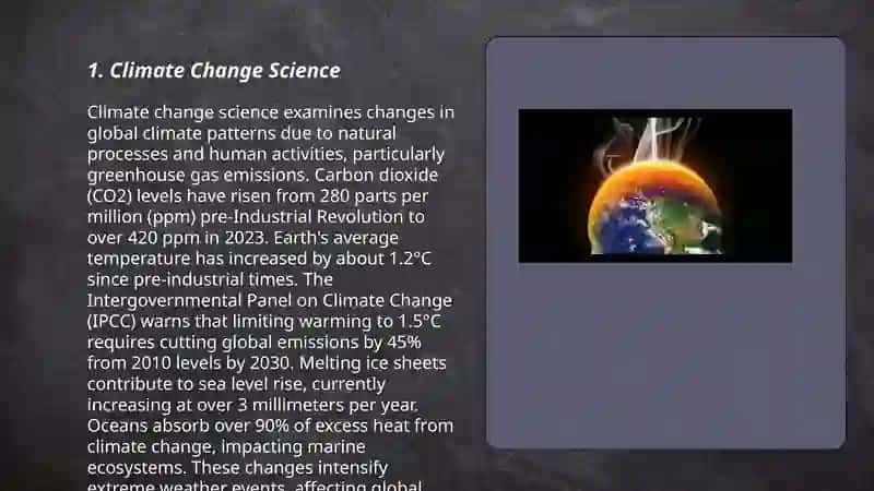 Climate Change Science 3
