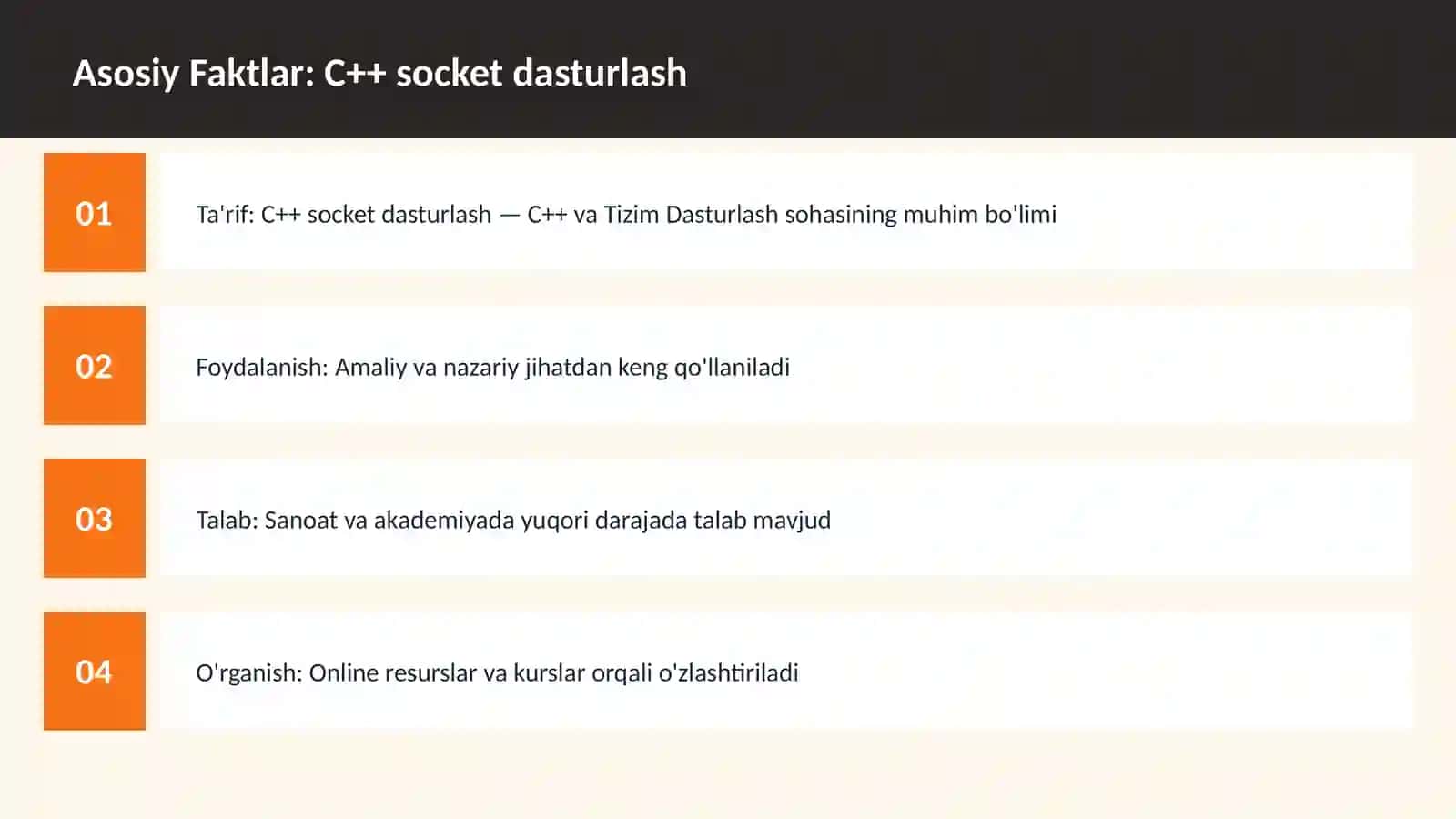 C++ socket dasturlash 3