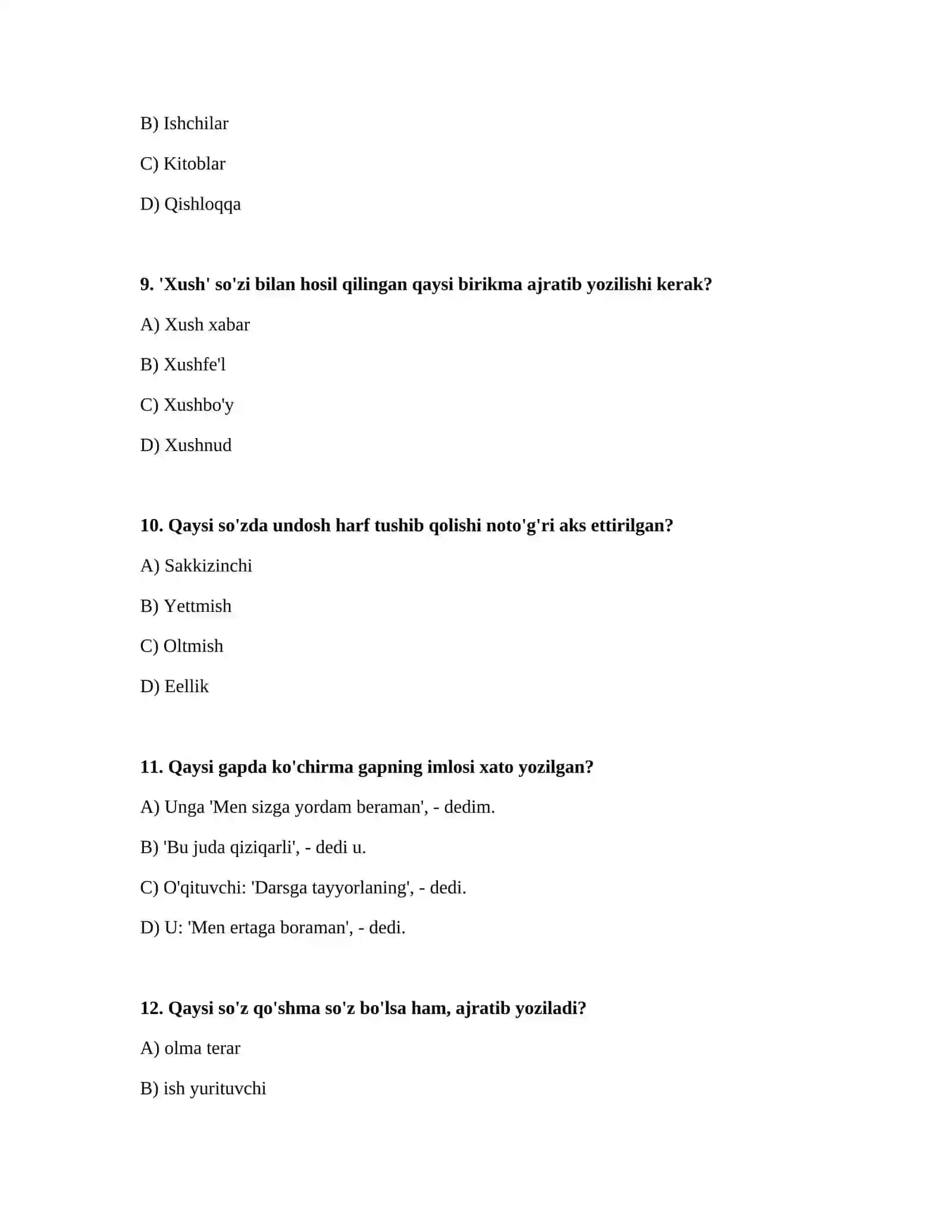 unli va undosh harflar imlosi 3