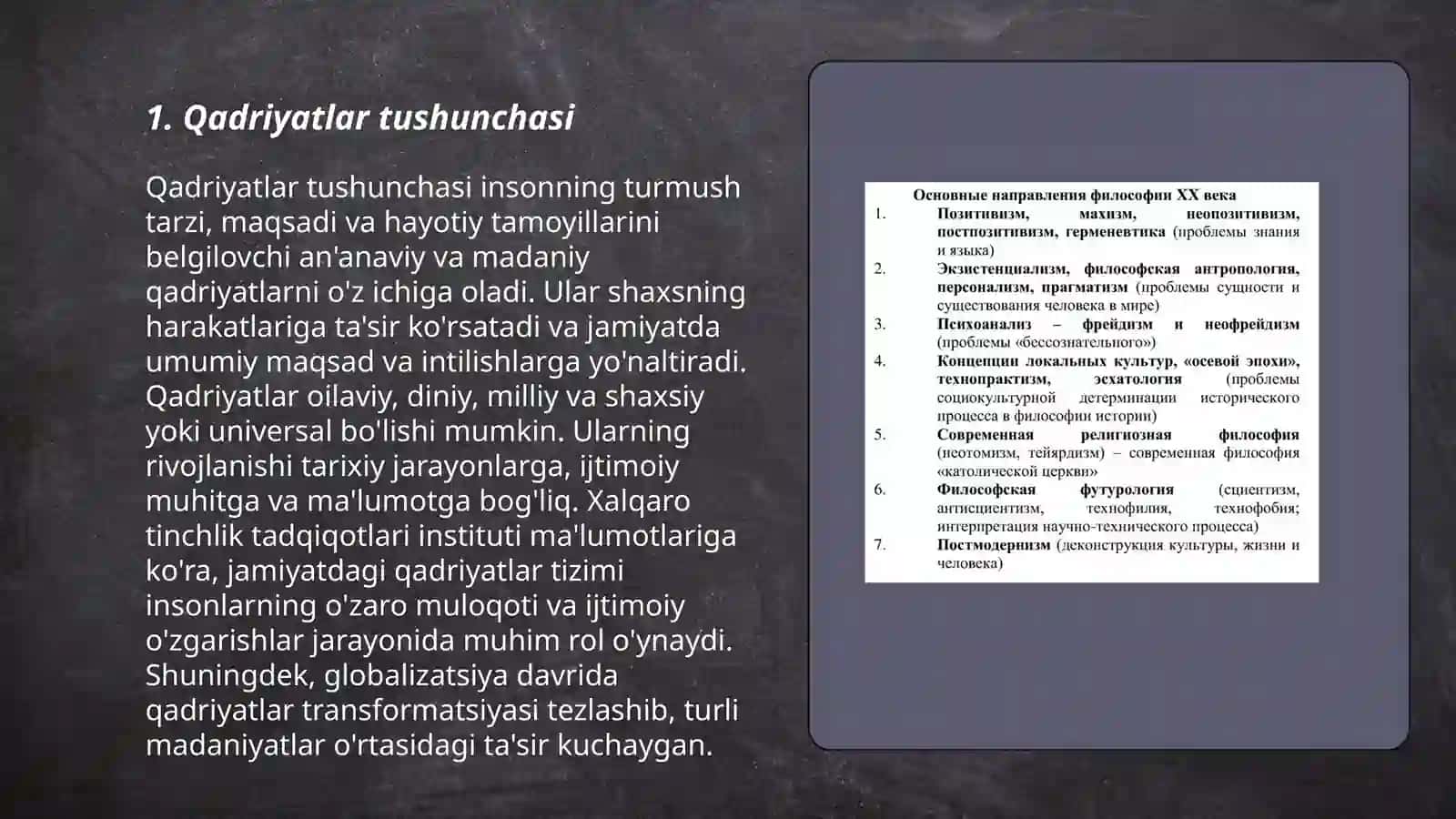 Qadriyatlar falsafasi 3