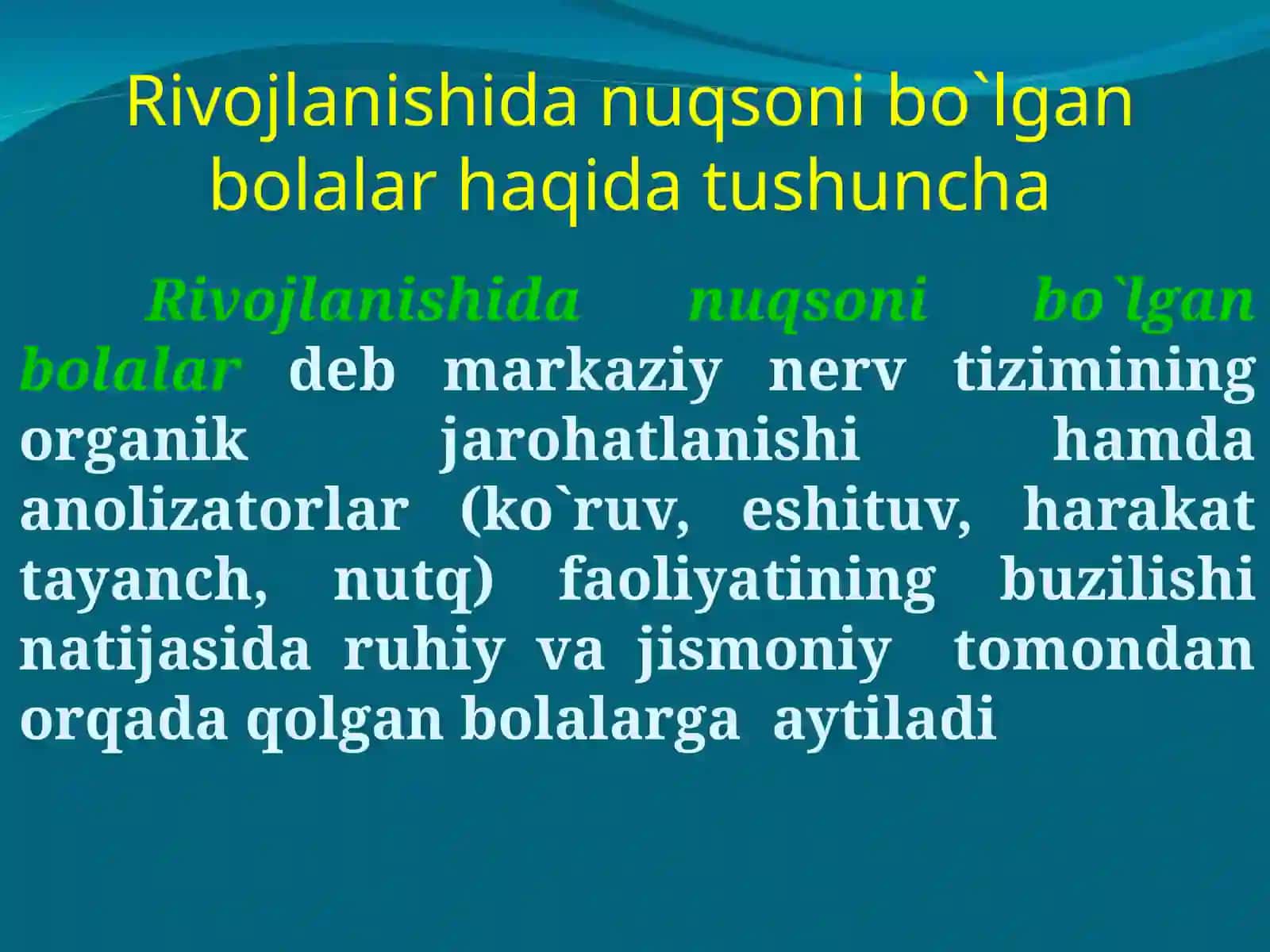 Anomal bolalar va ularning kategoriyalari 3