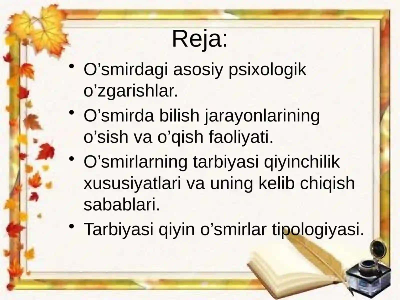 O`smirlikdavri 3