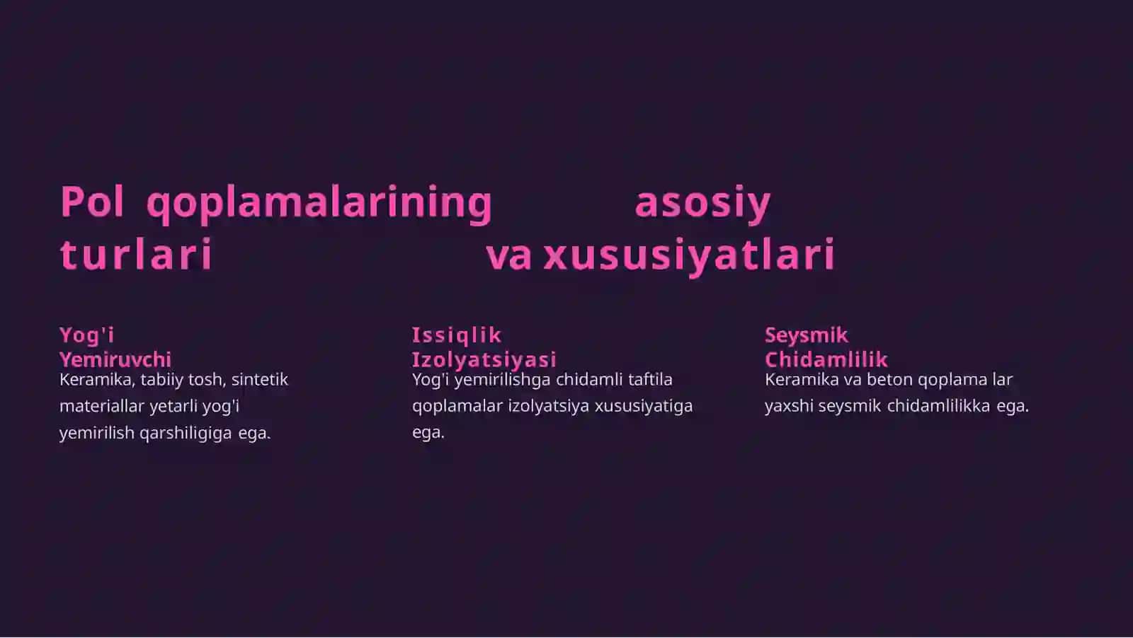 Ma'muriy binolarni polqoplamalari 3