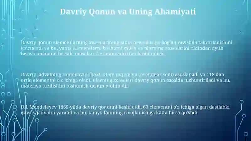 Davriy elementlar 3
