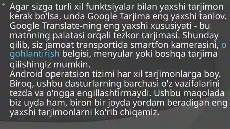 Onlayn tarjimon bilan ishlash 3