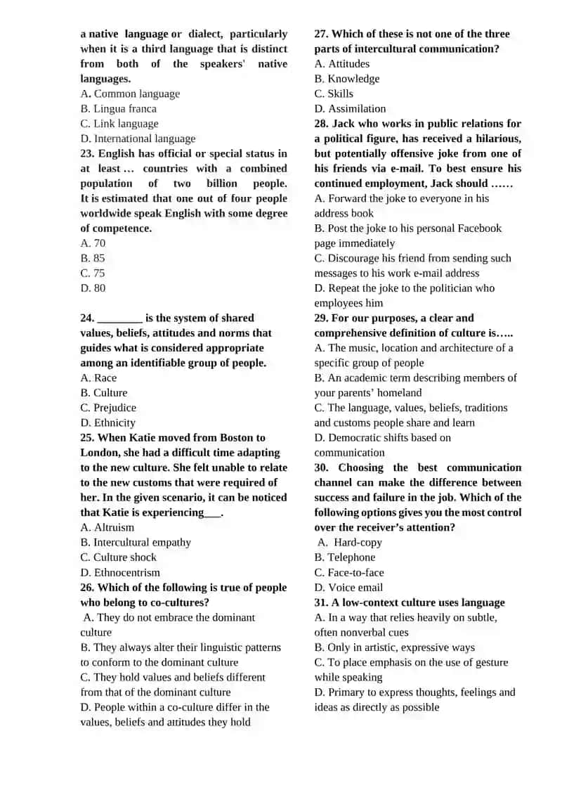 Cross-cultural communication 3