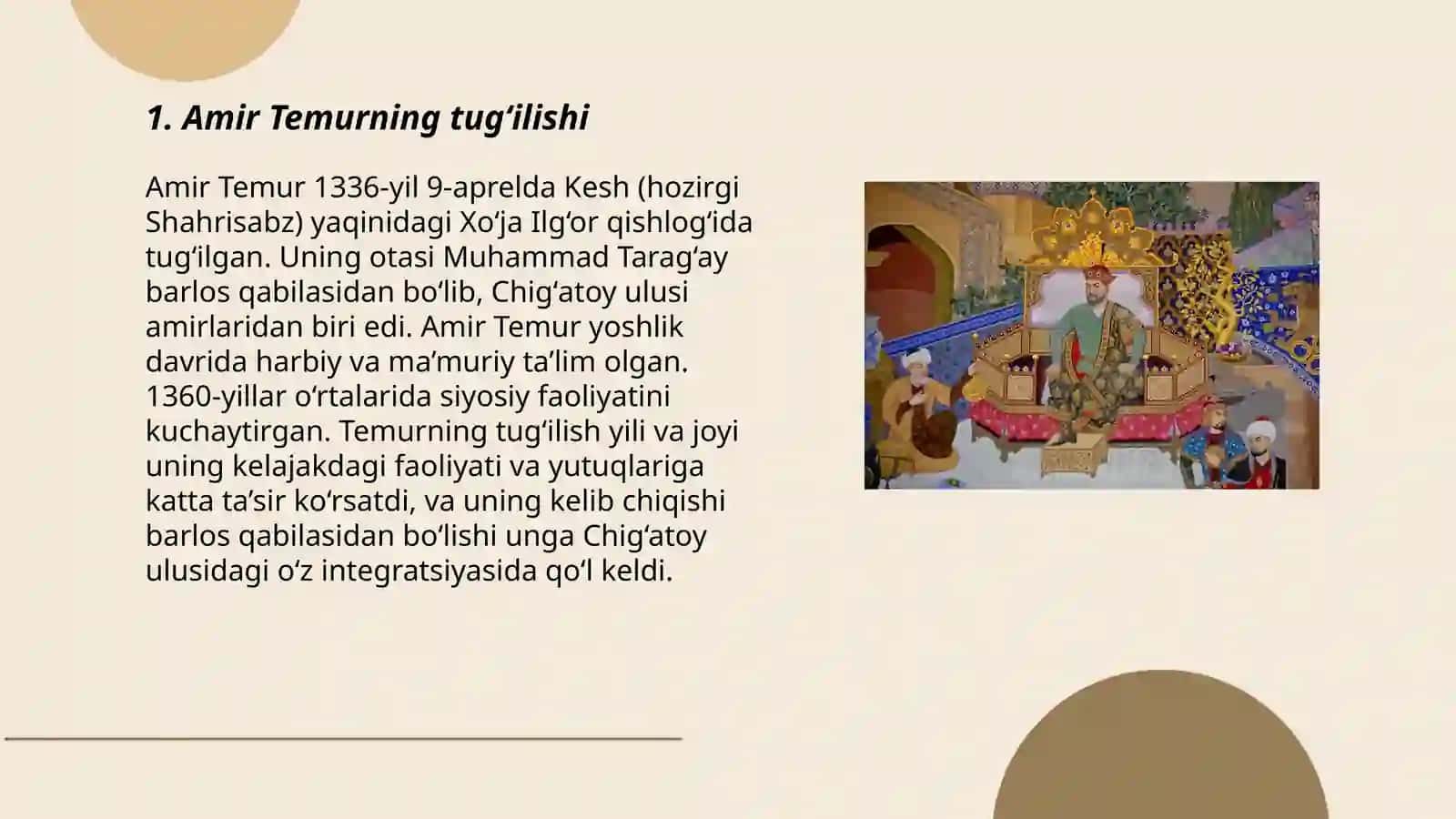 Amir temur yoshligi 3