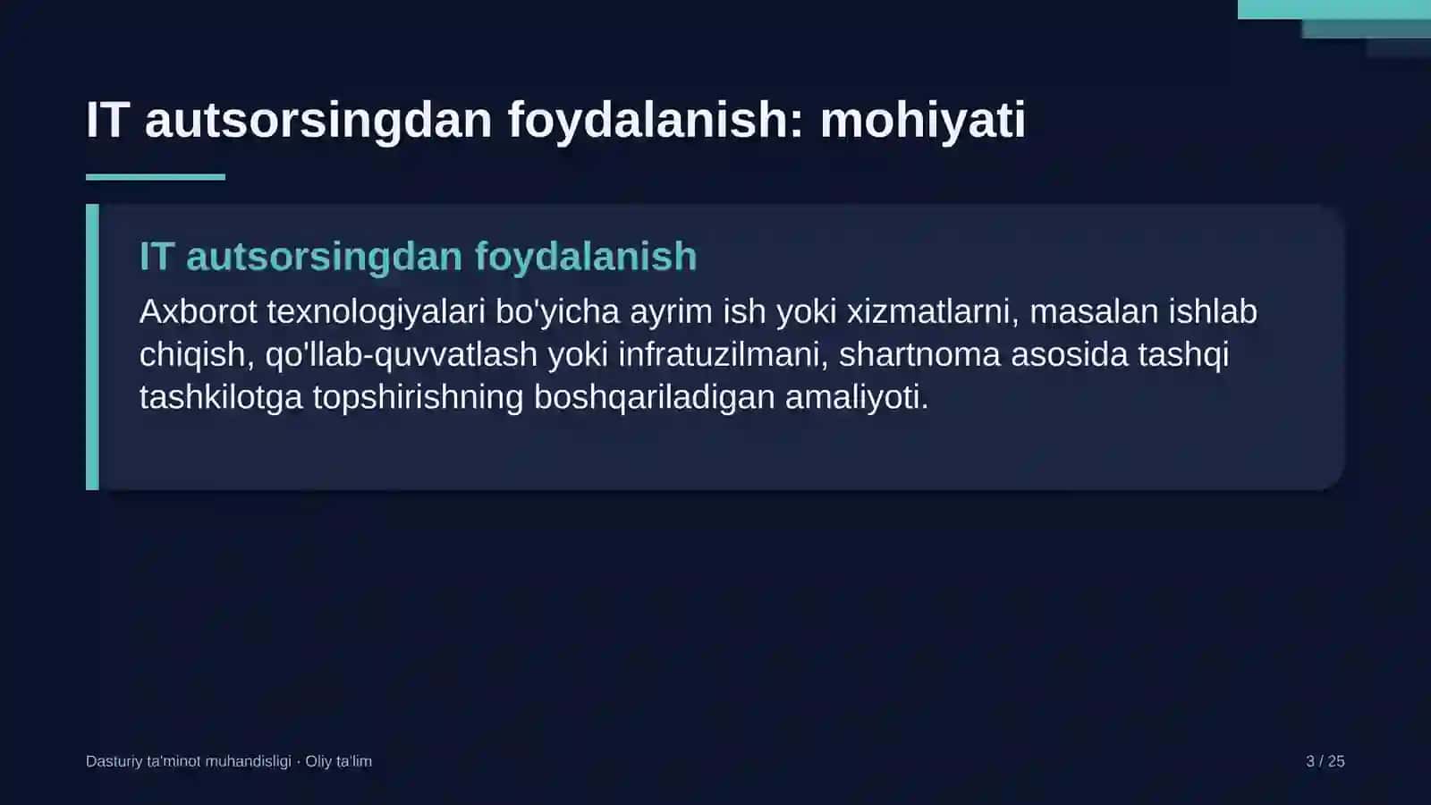 Ijodiy uyushmalarda IT autsorsingdan foydalanish 3