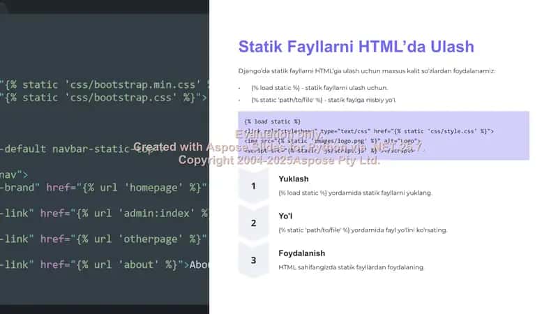 Django’da Statik Fayllar va Bootstrap Integratsiyasi 3