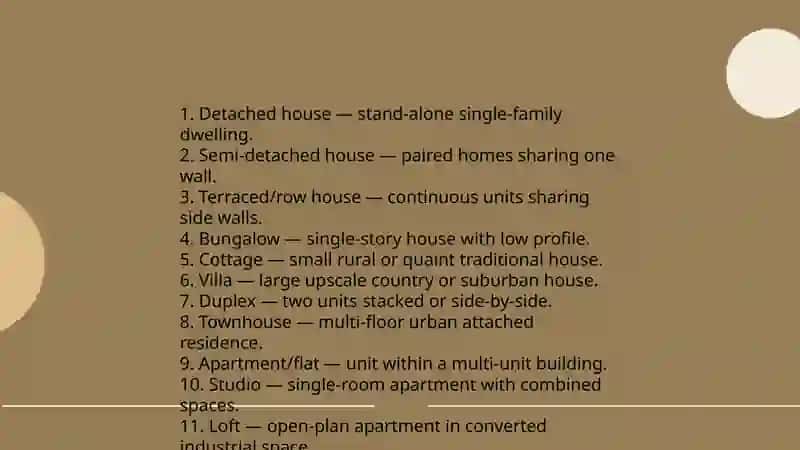 Houses and apartments 3