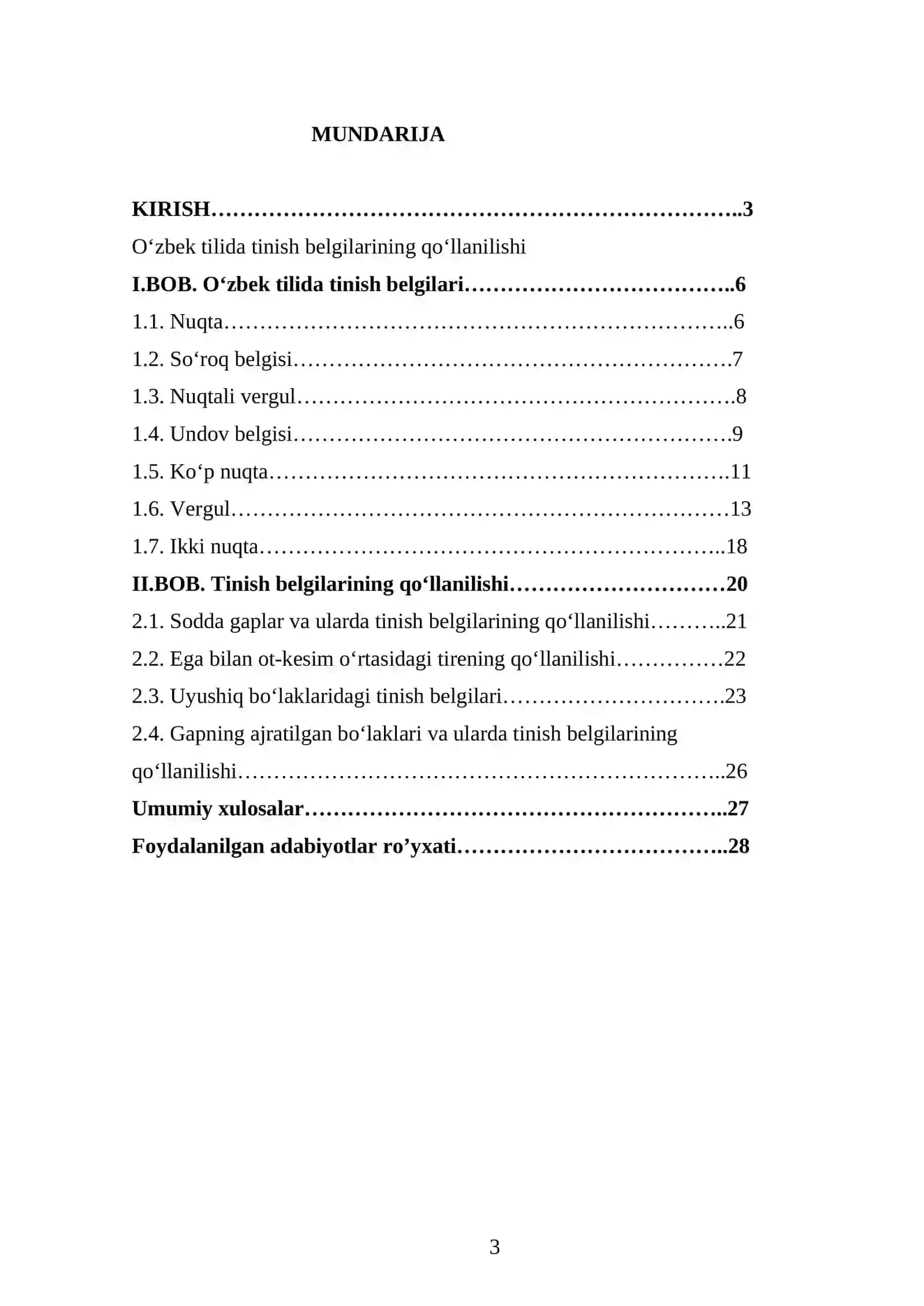 O‘zbek tilida tinish belgilarining qo‘llanilishi 3