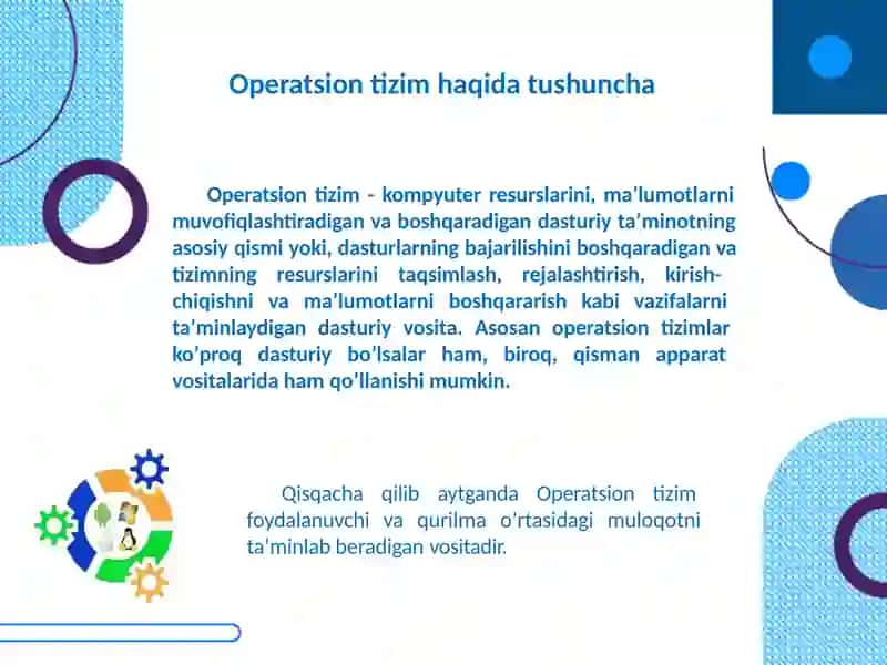 Operatsiontizimlar 3