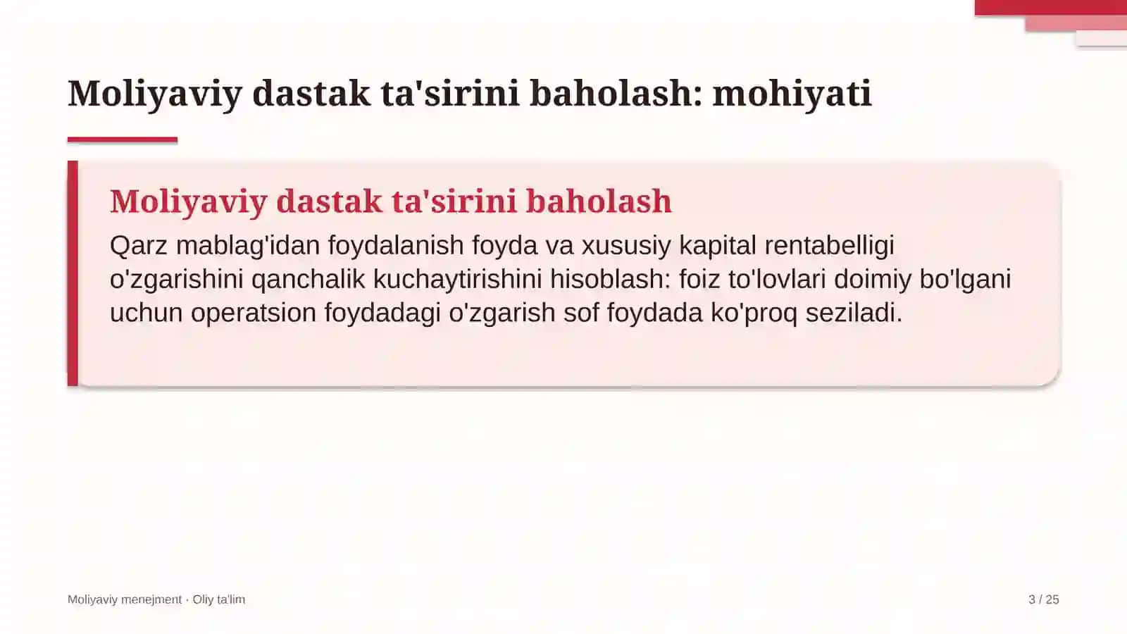 Davlat qo'riqxonalarida moliyaviy dastak ta'sirini baholash 3