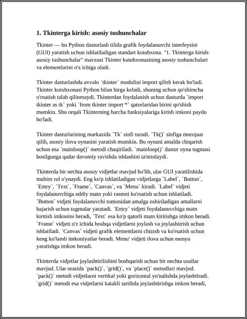 TKINTER KUTUBXONASI BILAN GUI YARATISH 3