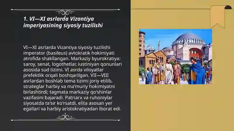 VI- XI- asrlarda Vizantiya 3