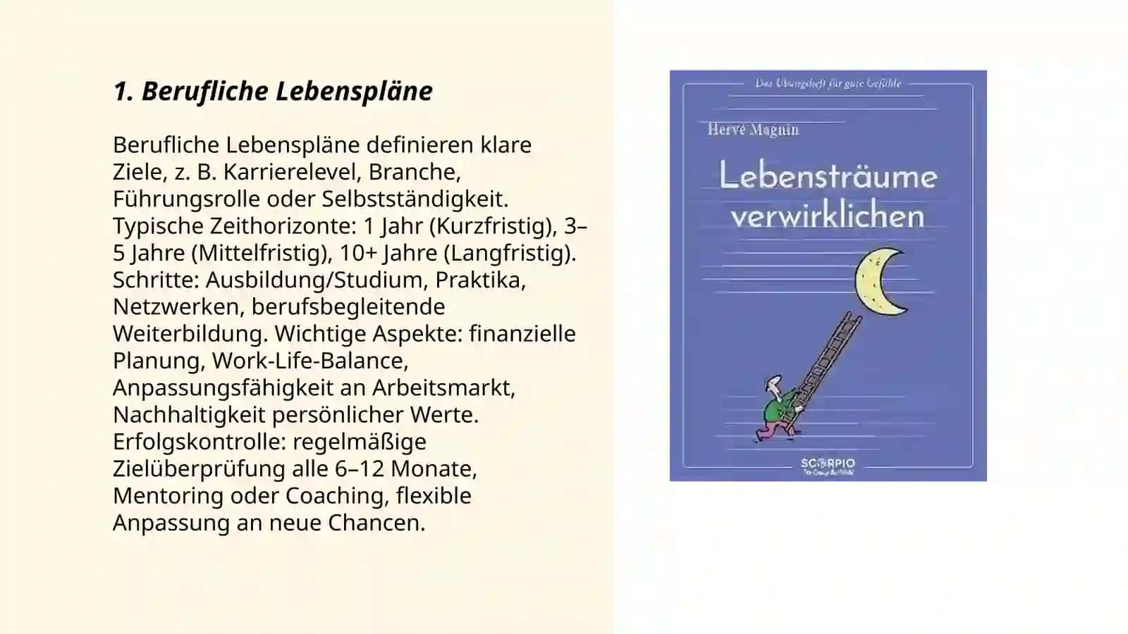 Berufliche Lebenspläne 3