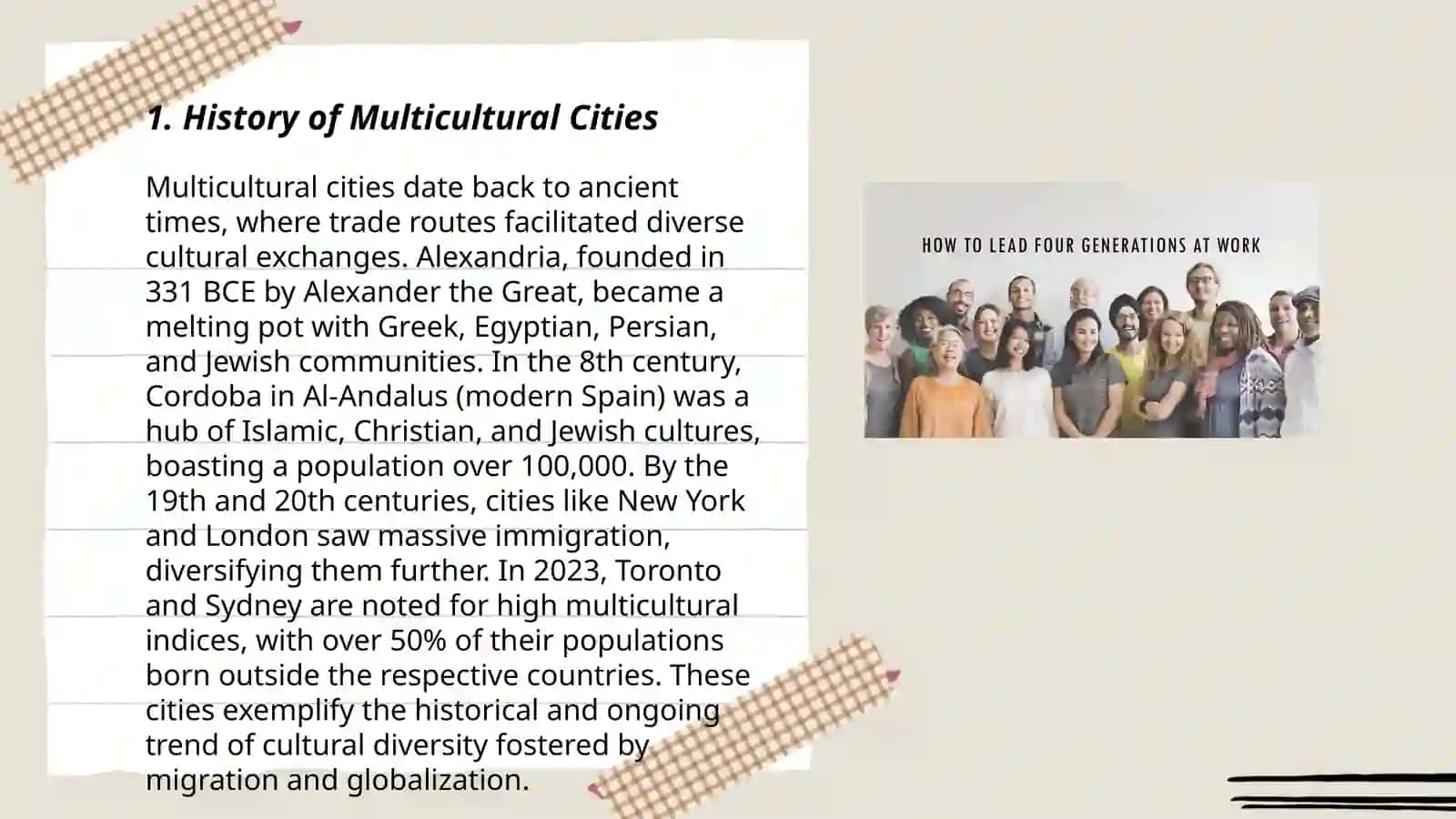 Multicultural cities 3