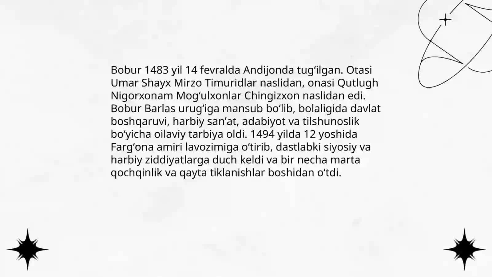 Bobur hayoti va ijodi 3
