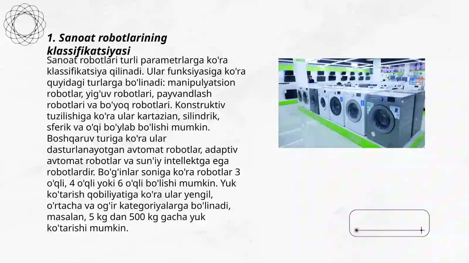 Sanoat robotlarining klassifikatsiyasi 3