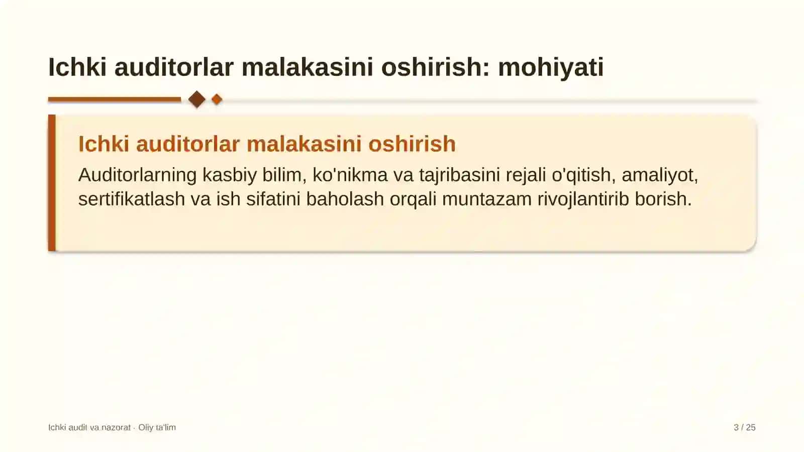 Til o'rgatish markazlarida ichki auditorlar malakasini oshirish 3