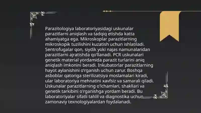 Parazitologiya laboratoriyalari 3