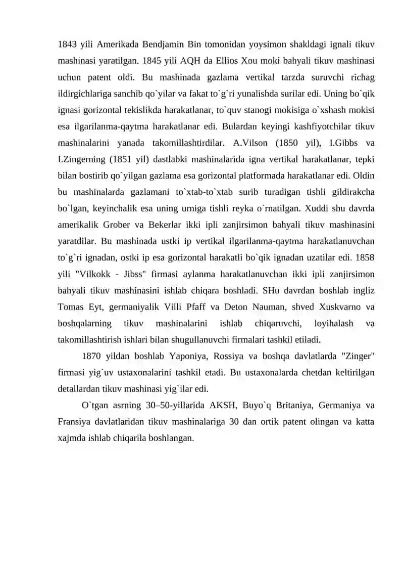 Tikuv mashinalarining ishlash prinsi 3