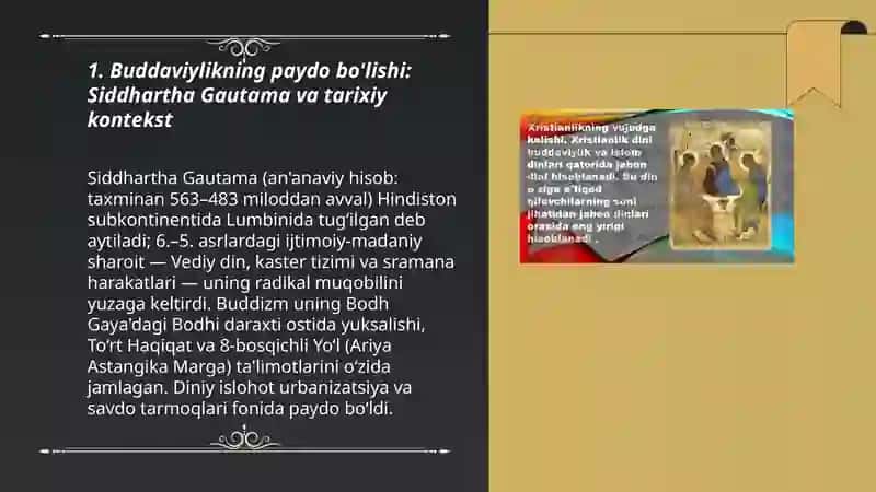 Buddaviylik dini tarixi va ĝoyalari 3