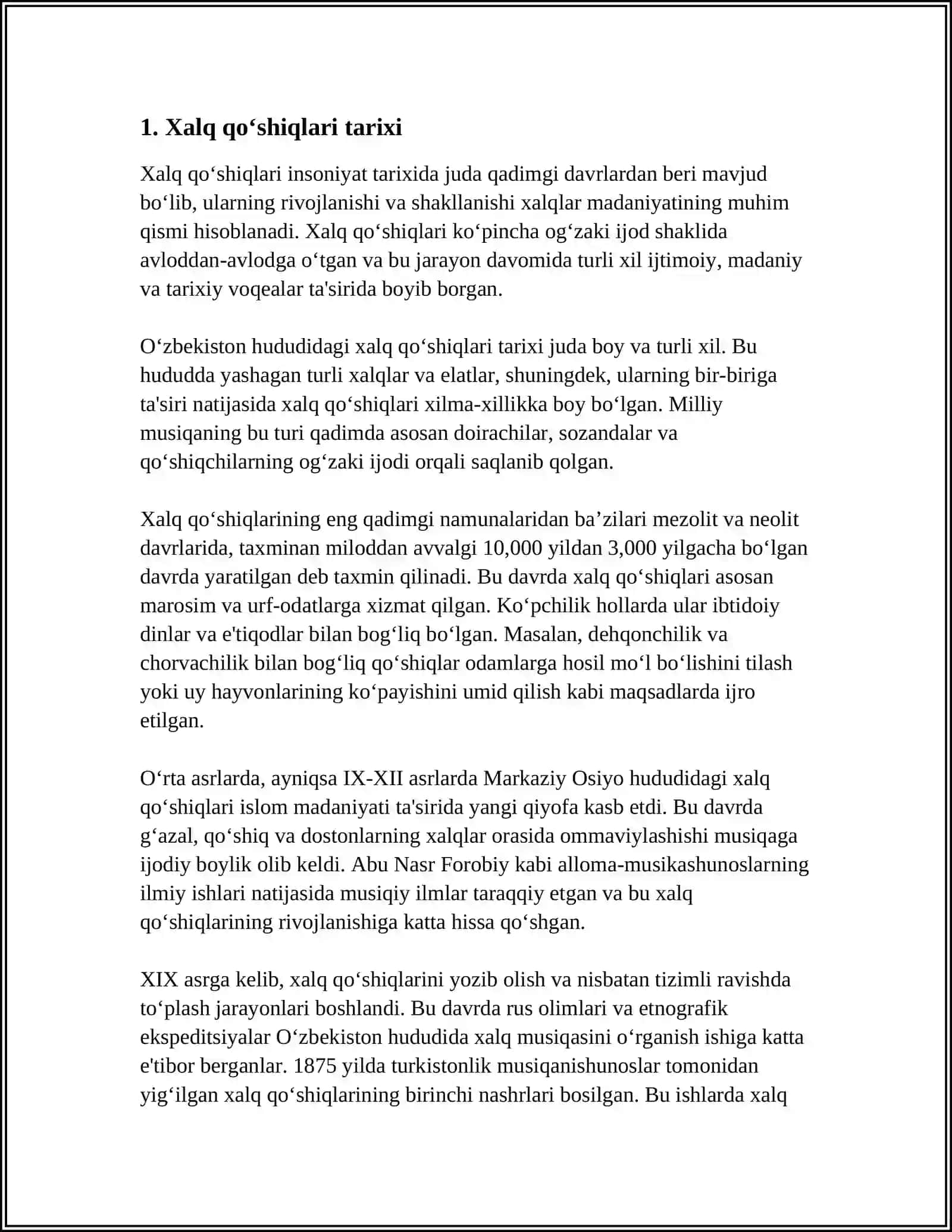 Xalq Qo'shiqlari 3