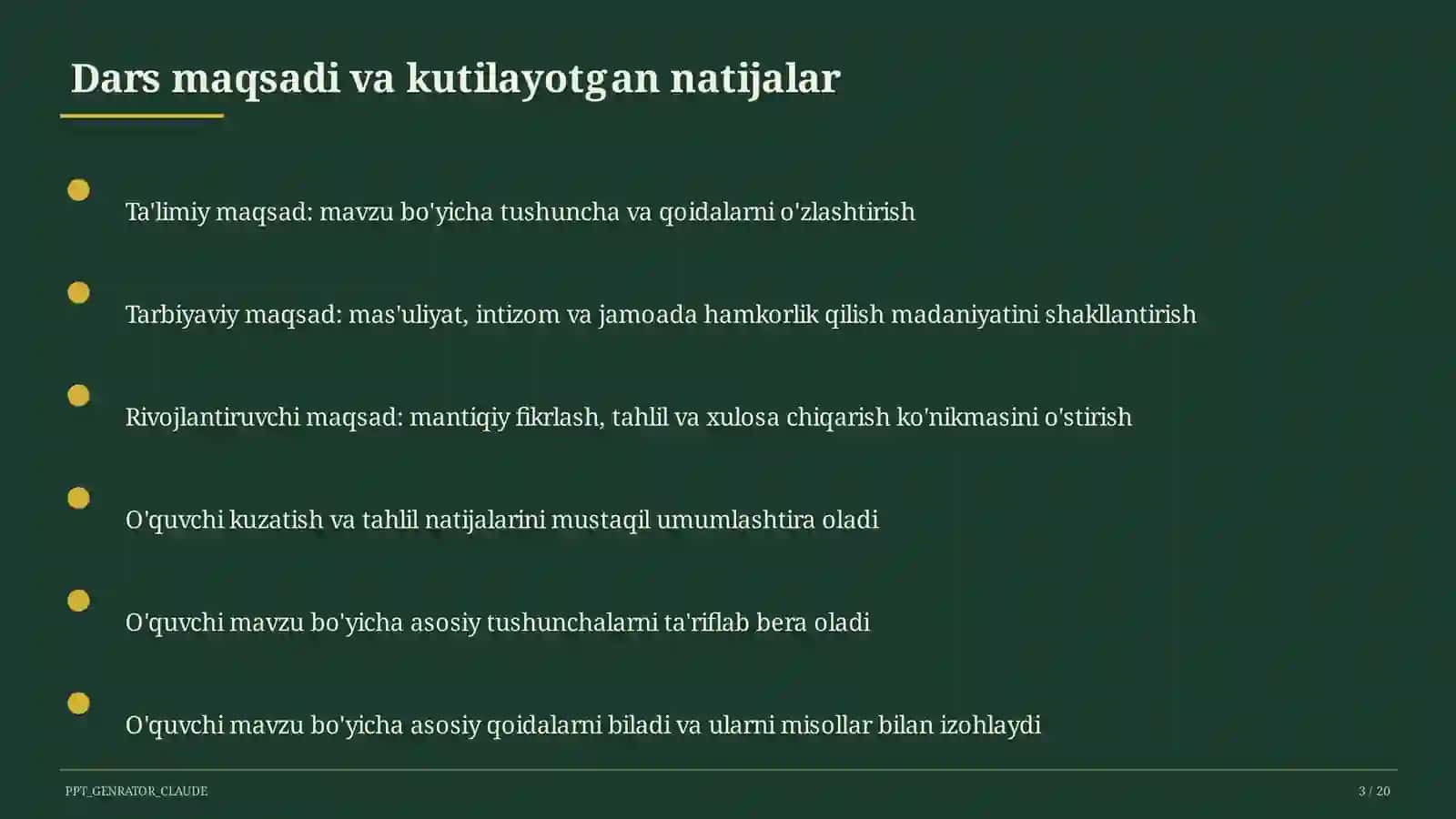 Moddalar va ularning xossalari: sof modda va aralashma (7-sinf) 3