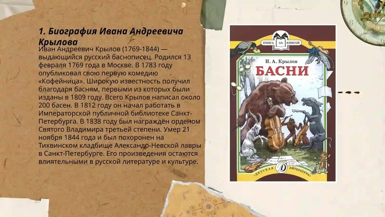 Басни Крылова 3