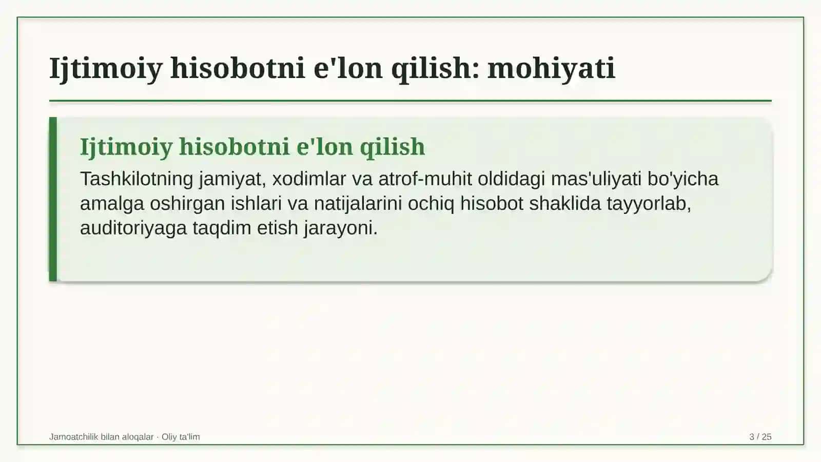 Internet-provayderlarda ijtimoiy hisobotni e'lon qilish 3