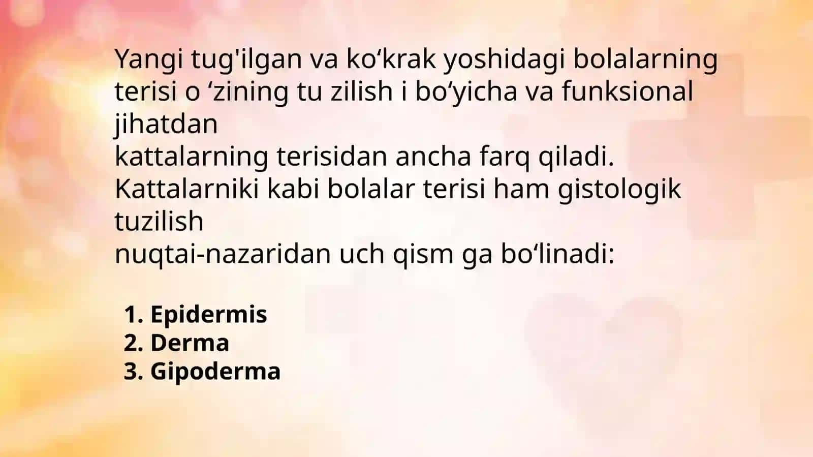 Teri osti yog' qatlami xususiyatlari. Umumiy va cheklangan teri shishi, yangi tug'ilgan chaqaloqlarda sklerema va skleredema 3
