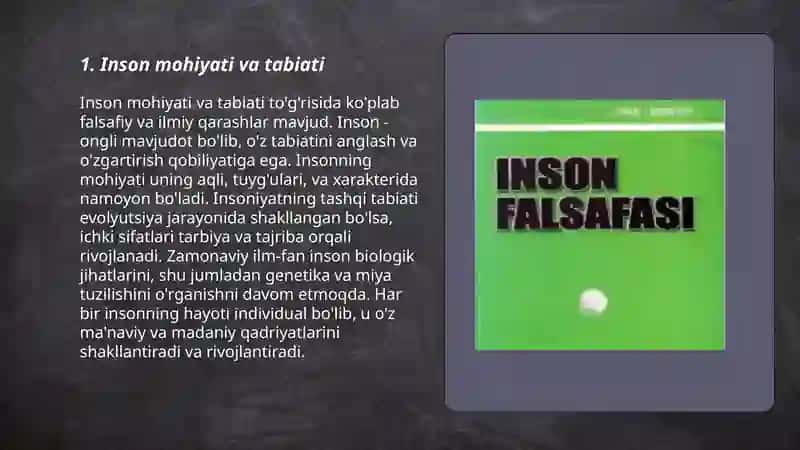 Inson falsafasi 3