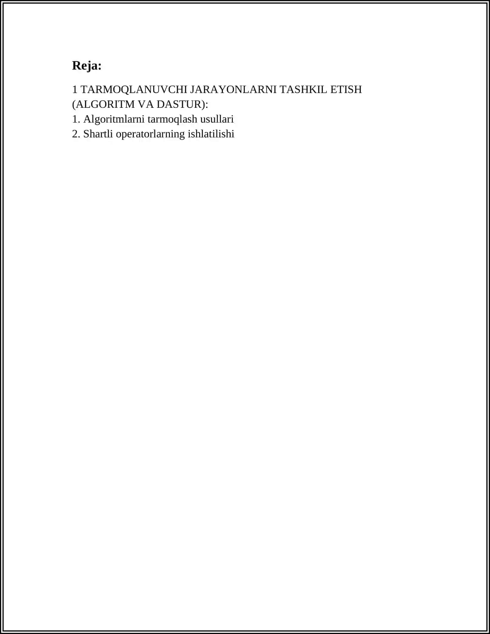 Tarmoqlanuvchi jarayonlar 3