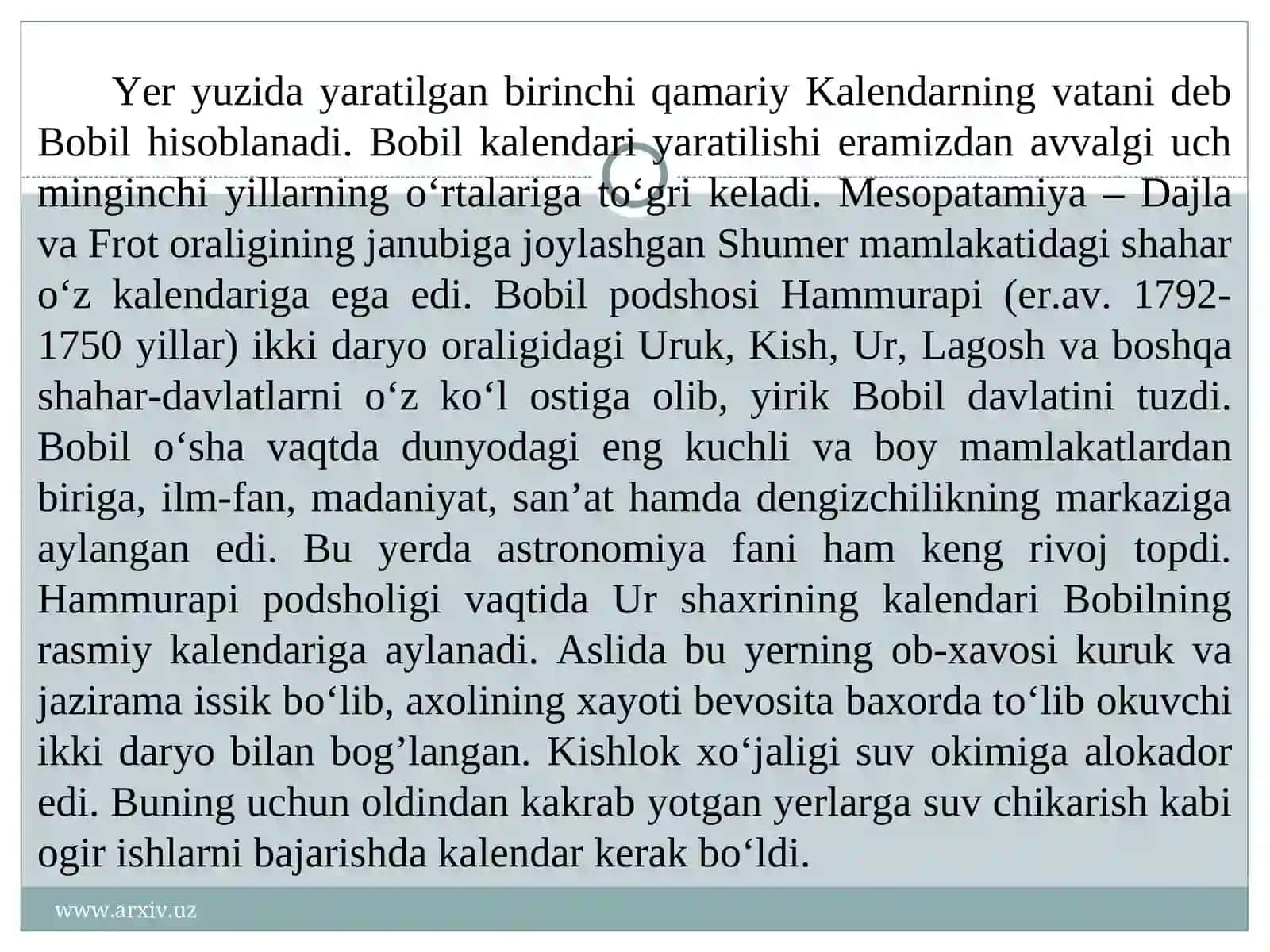 Bobil kalendari 3