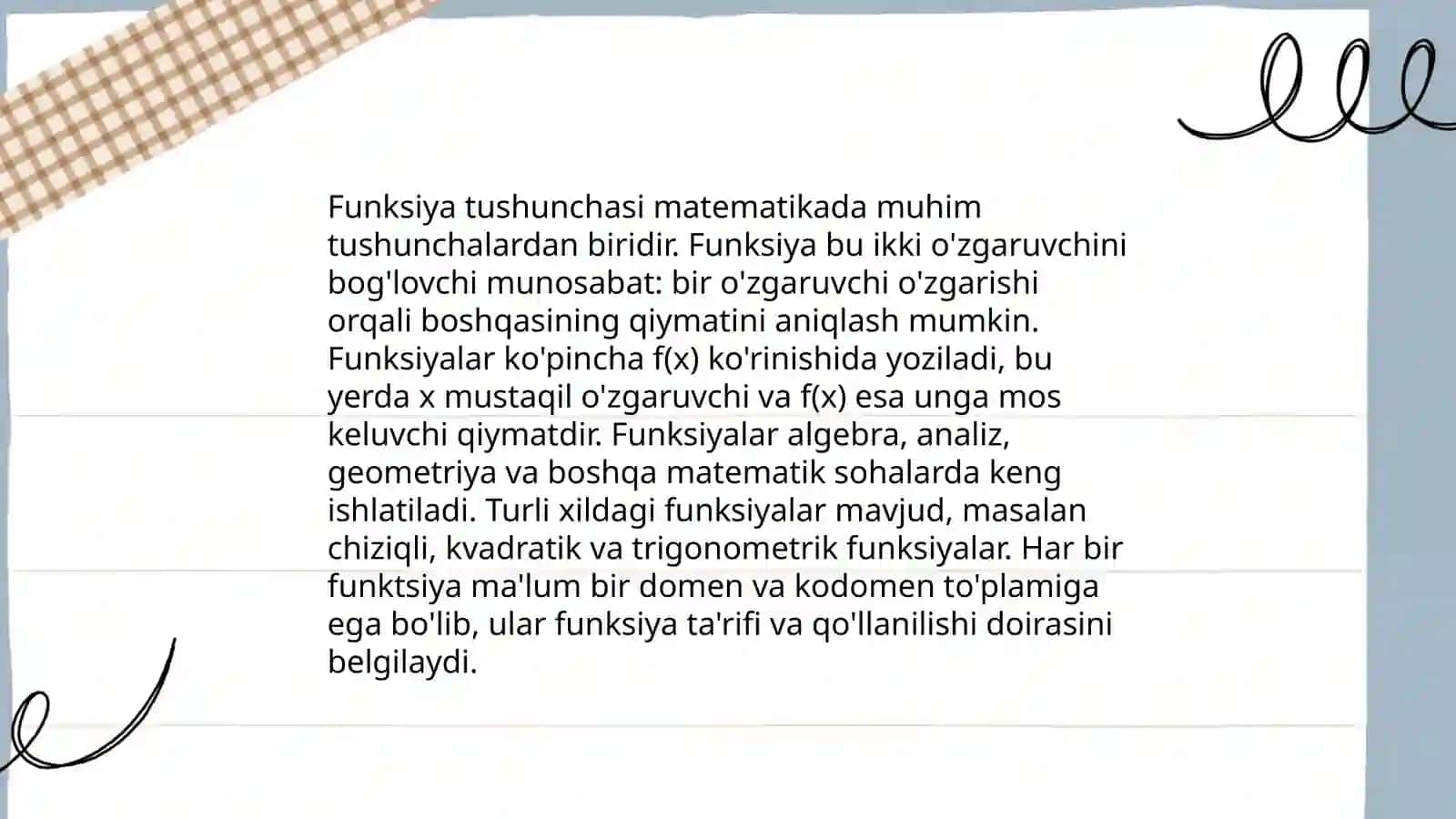 Funksiyalar 3