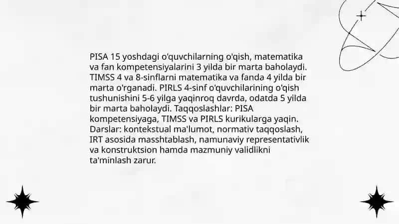 Xalqaro Ta'lim Baholash Dasturlari 3