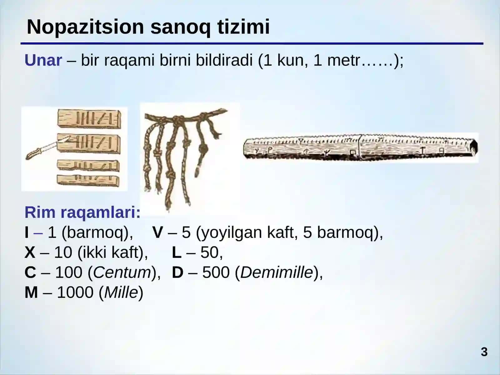 Sanoq sistemalari 3