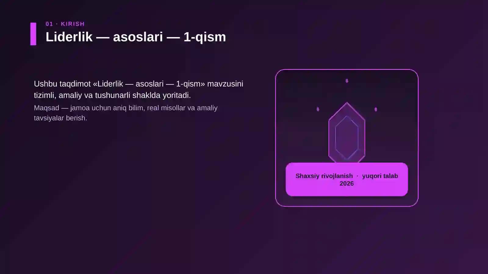 Liderlik — asoslari — 1-qism 3
