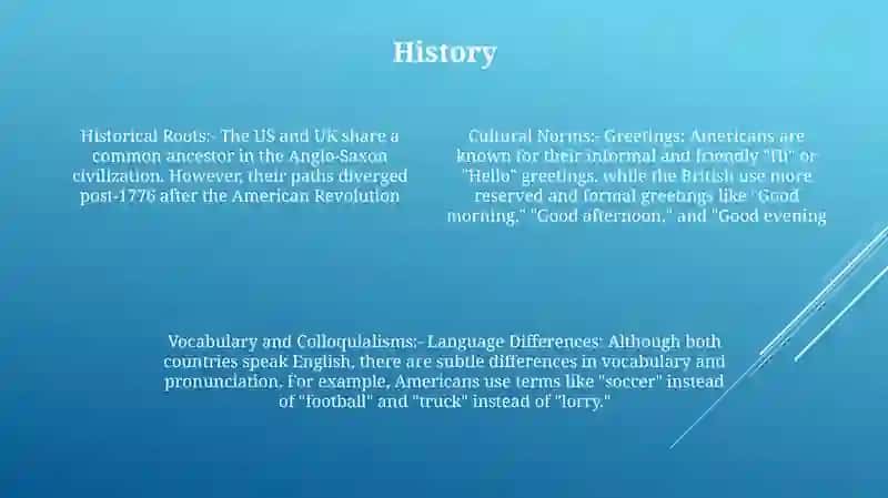 Cultural Differences Between Usa And Uk 3