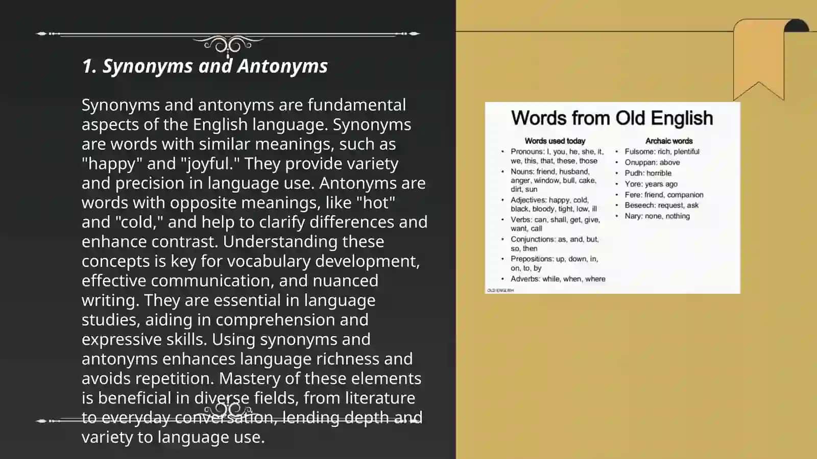 Synonyms and Antonyms 3