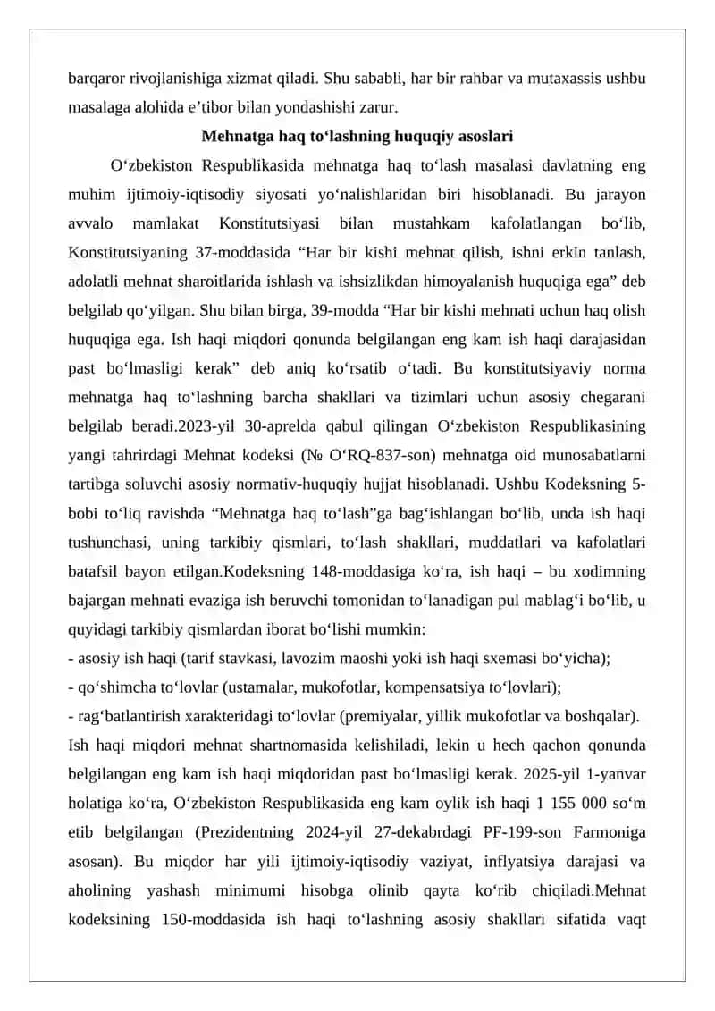 Mehnatga Haq To'lash Tizimi 3