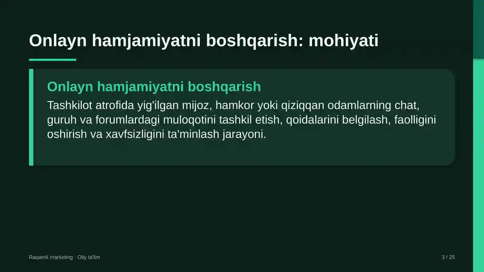 Kitob do'konlarida onlayn hamjamiyatni boshqarish 3