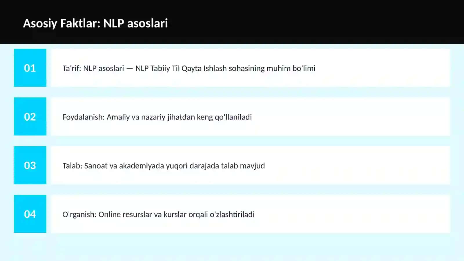 AI | NLP TABIIY TIL QAYTA ISHLASH 3
