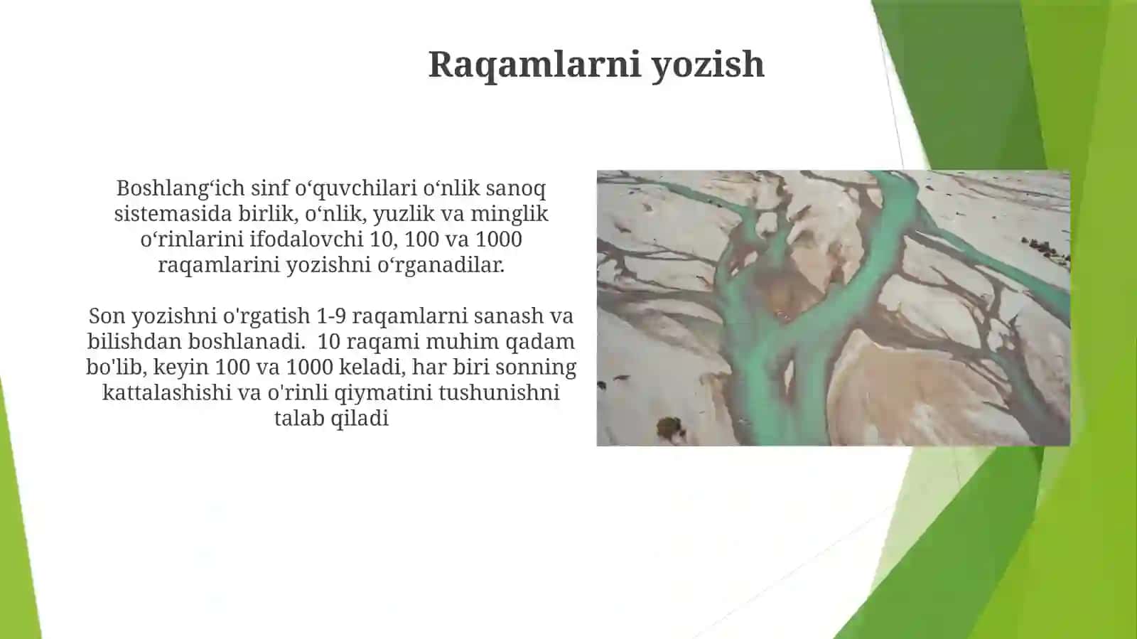 O'n, 100, 1000 raqamlarini o'rganish 3