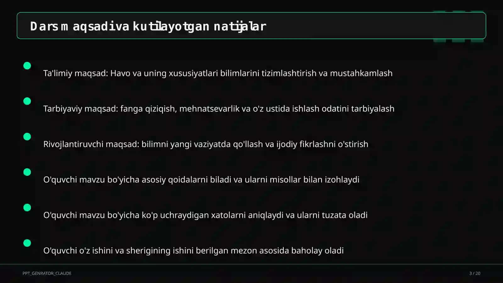 Havo va uning xususiyatlari (2-sinf) 3